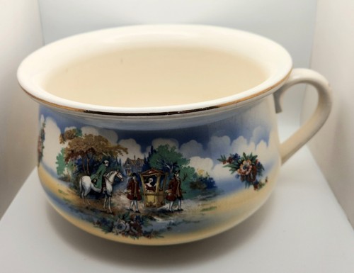 Antique falcon ware chamber - falcon,
